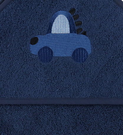 Nørgaard Madsens Badeslag - 100x100 cm - Navy m. Bil