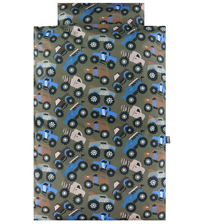 Nørgaard Madsens Sengetøj - Baby - Army m. Biler