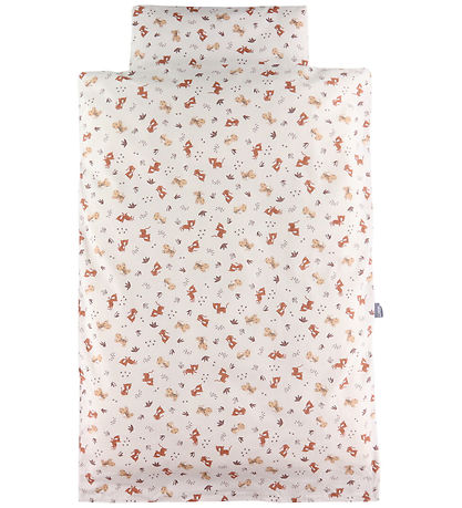 Nørgaard Madsens Sengetøj - Baby - Hvid m. Dyr