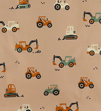 Nørgaard Madsens Sengetøj - Poplin - Baby - Sand m. Maskiner