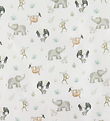 Nørgaard Madsens Sengetøj - Baby - Hvid m. Elefanter/Aber