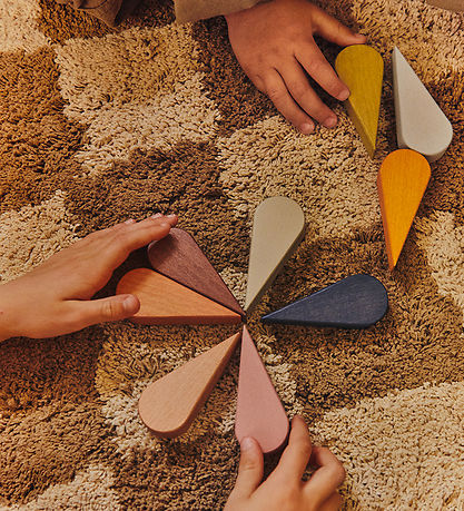 Ferm Living Trælegetøj - Petal Play Blocks - Multi