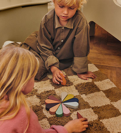 Ferm Living Trælegetøj - Petal Play Blocks - Multi