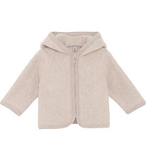 Huttelihut Fleecejakke - Camel Melange m. Ører