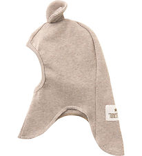 Huttelihut Elefanthue - 1-lags - Camel Melange m. Ører