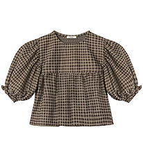 Fliink Blouse - Ella - Sandshell/Coffee Bean