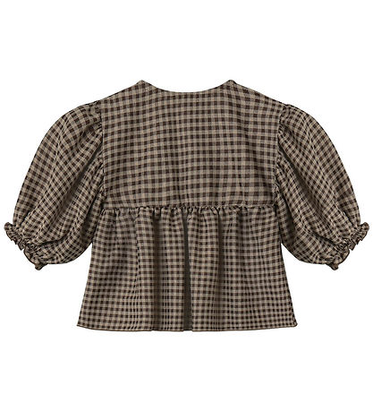 Fliink Blouse - Ella - Sandshell/Coffee Bean