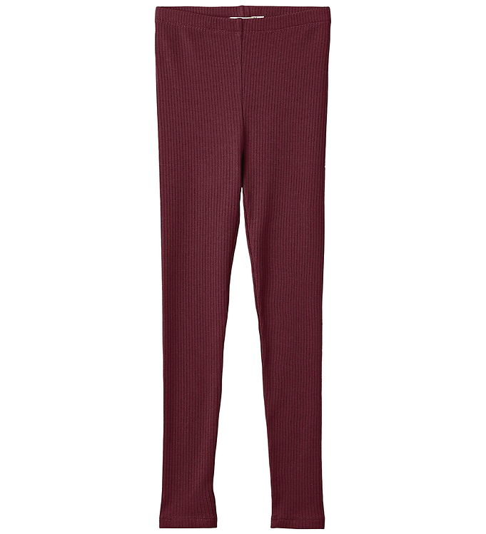 Fliink Leggings - Kenna - Rib - Burgendy