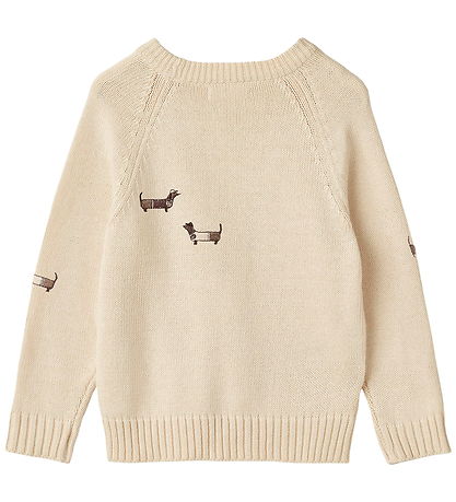 Fliink Blouse - Knitted - Mahdi Dog - Sandshell