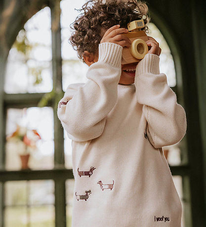 Fliink Blouse - Knitted - Mahdi Dog - Sandshell