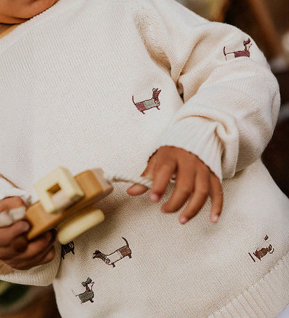 Fliink Blouse - Knitted - Mahdi Dog - Sandshell