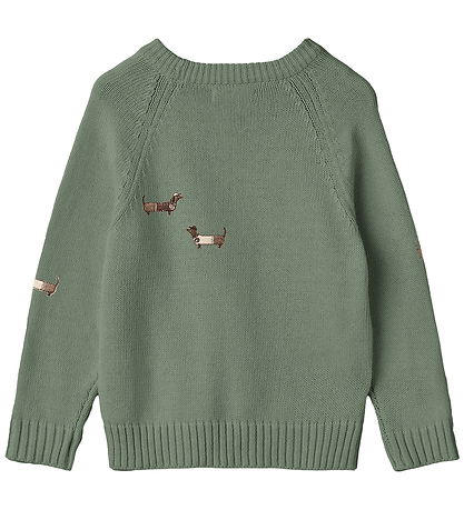 Fliink Bluse - Strik - Mahdi Dog - Hedge Green