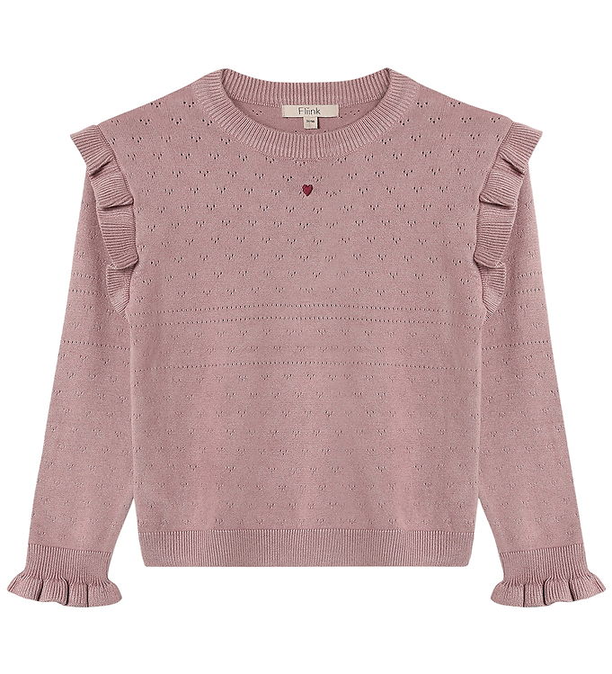 Fliink Bluse - Strik - Fame O-Neck - Woodrose