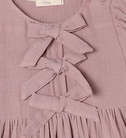 Fliink Kjole - Elmo Bow - Woodrose