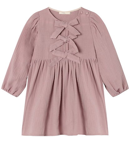 Fliink Kjole - Elmo Bow - Woodrose