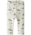 Lil' Atelier Leggings - Noos - NbnLayo - Coconut Milk/Rainbow