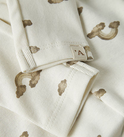 Lil' Atelier Leggings - Noos - NbnLayo - Coconut Milk/Rainbow