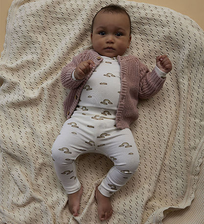 Lil' Atelier Leggings - Noos - NbnLayo - Coconut Milk/Rainbow