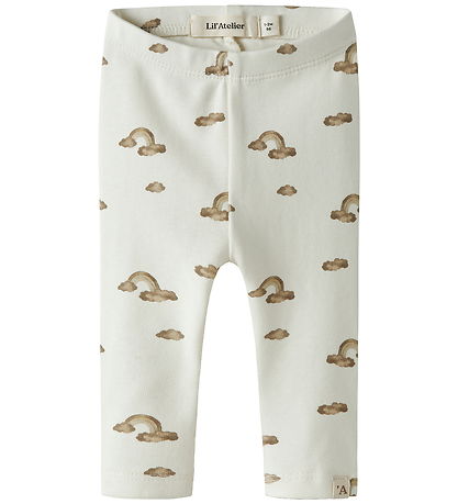 Lil' Atelier Leggings - Noos - NbnLayo - Coconut Milk/Rainbow