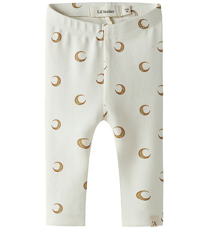 Lil' Atelier Leggings - Noos - NbnLayo - Coconut Milk/Moon