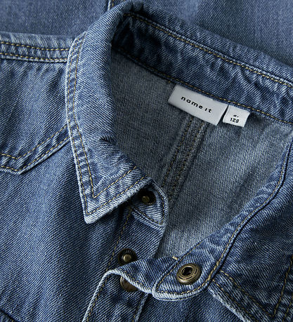 Name It Skjorte - NkmKim - Medium Blue Denim