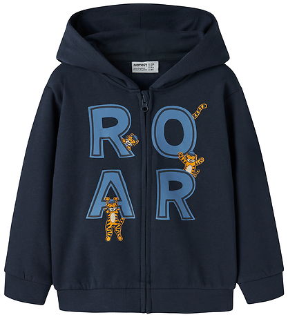 Name It Cardigan m. Hætte - NmmVoltinus - Navy Blazer/Raor