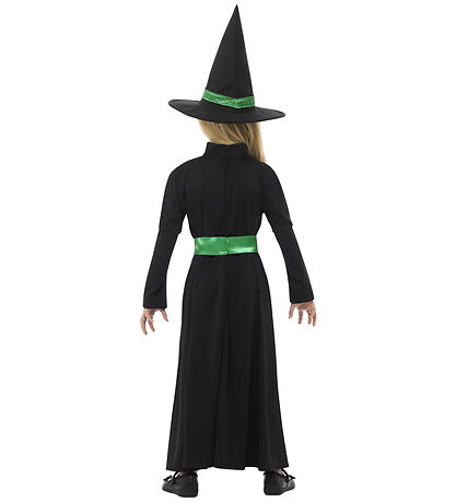 Smiffys Udklædning - Wicked Witch - Sort/Grøn