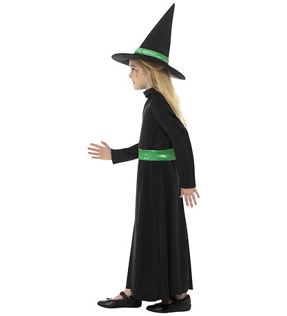 Smiffys Udklædning - Wicked Witch - Sort/Grøn
