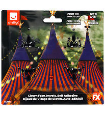 Smiffys Ansigtsdekoration - Clown Face Jewels