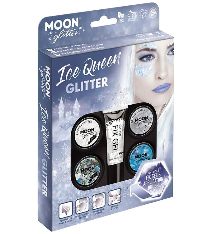 Smiffys Ansigtsdekoration - Moon Glitter Ice Queen