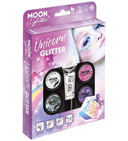 Smiffys Ansigtsdekoration - Moon Glitter Unicorn