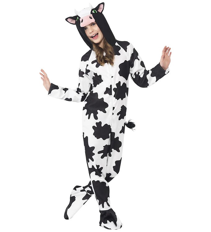 Smiffys Udklædning - Ko - Sort/Hvid