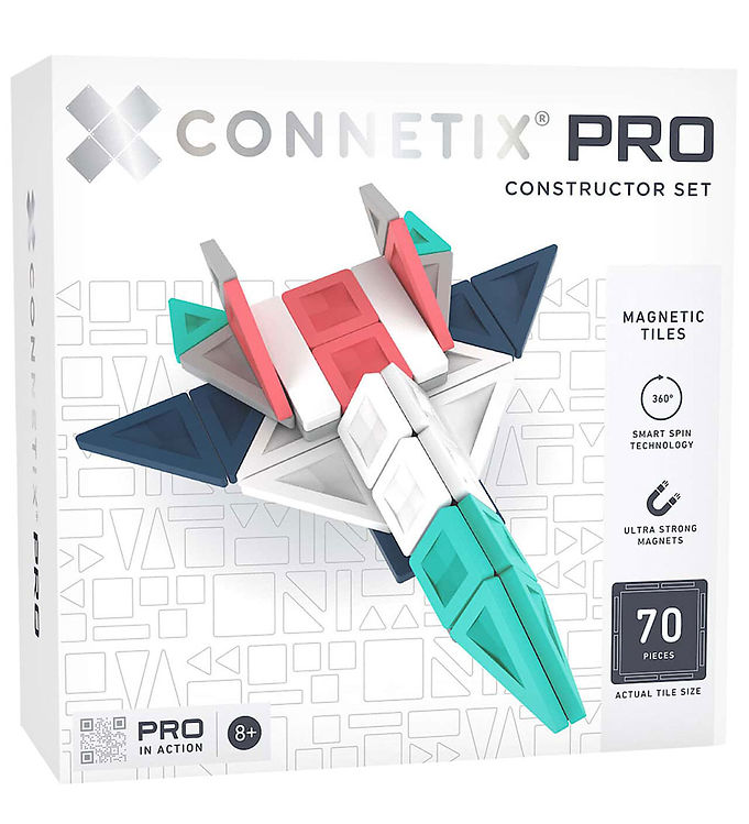 Connetix Pro Magnetsæt - 70 Dele - Constructor Set billede