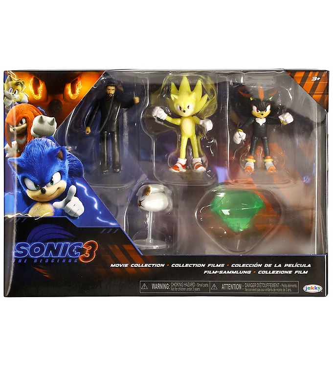 Sonic Figursæt - Sonic The Hedgegog 3 - 5 Stk. - Movie Collectio