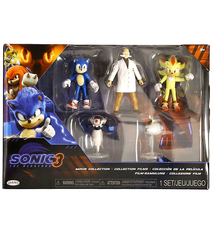 Sonic Legetøjsfigurer - Sonic 3 - 5 Stk. - Movie Collection