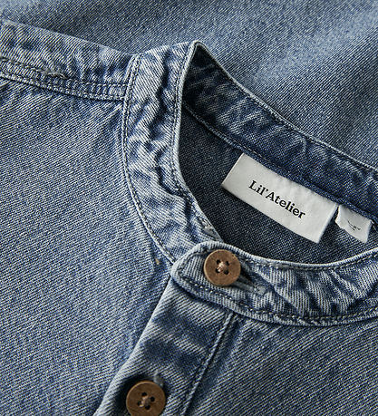 Lil' Atelier Bluse - NmmTaya - Medium Blue Denim