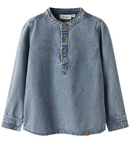 Lil' Atelier Bluse - NmmTaya - Medium Blue Denim