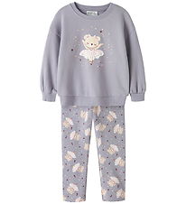 Name It Sweatsæt - NmfValona - Lavender Gray