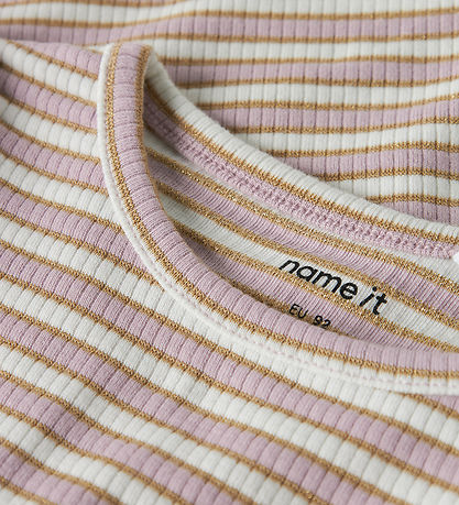 Name It Bluse - NmfTaias - Dawn Pink/ Cloud Dancer