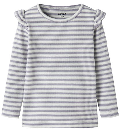 Name It Bluse - NmfTaias - Lavender Gray/ Cloud Dance