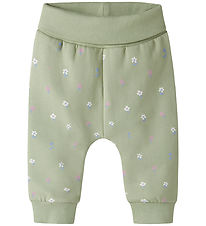 Name It Sweatpants - NbfVimone - Swamp/ Flower