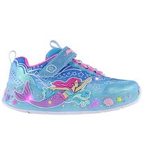 Skechers Sko m. Lys - Mermaid Dreams - Blå/Multi