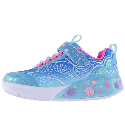 Skechers Sko m. Lys - Mermaid Dreams - Blå/Multi