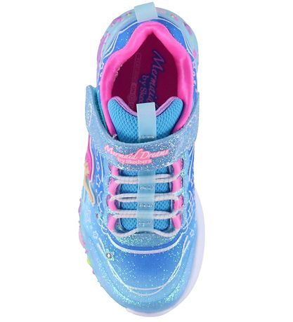 Skechers Sko m. Lys - Mermaid Dreams - Blå/Multi