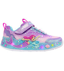 Skechers Shoes w. Lights - Mermaid Dreams - Lavender/Multi