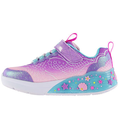 Skechers Shoes w. Lights - Mermaid Dreams - Lavender/Multi