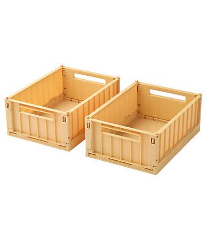 Liewood Foldekasser - 2-pak - Small - Lemon Yellow