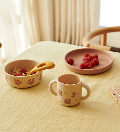 Liewood Spisesæt - Silikone - Vivi - 4 dele - Butterfly/ Apple B