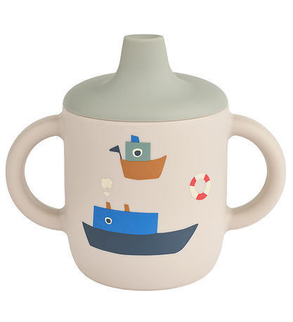 Liewood Kopp m. tut - Neil Sippy Cup - Silikon - Seiling/Sandy