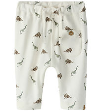 Lil' Atelier Bukser - NbmGayo - Coconut Milk/ Dino